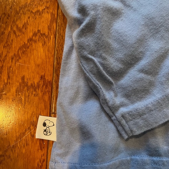Janie and Jack like new Snoopy Blue Kids Long Sleeve Shirt - Picture 2 of 5